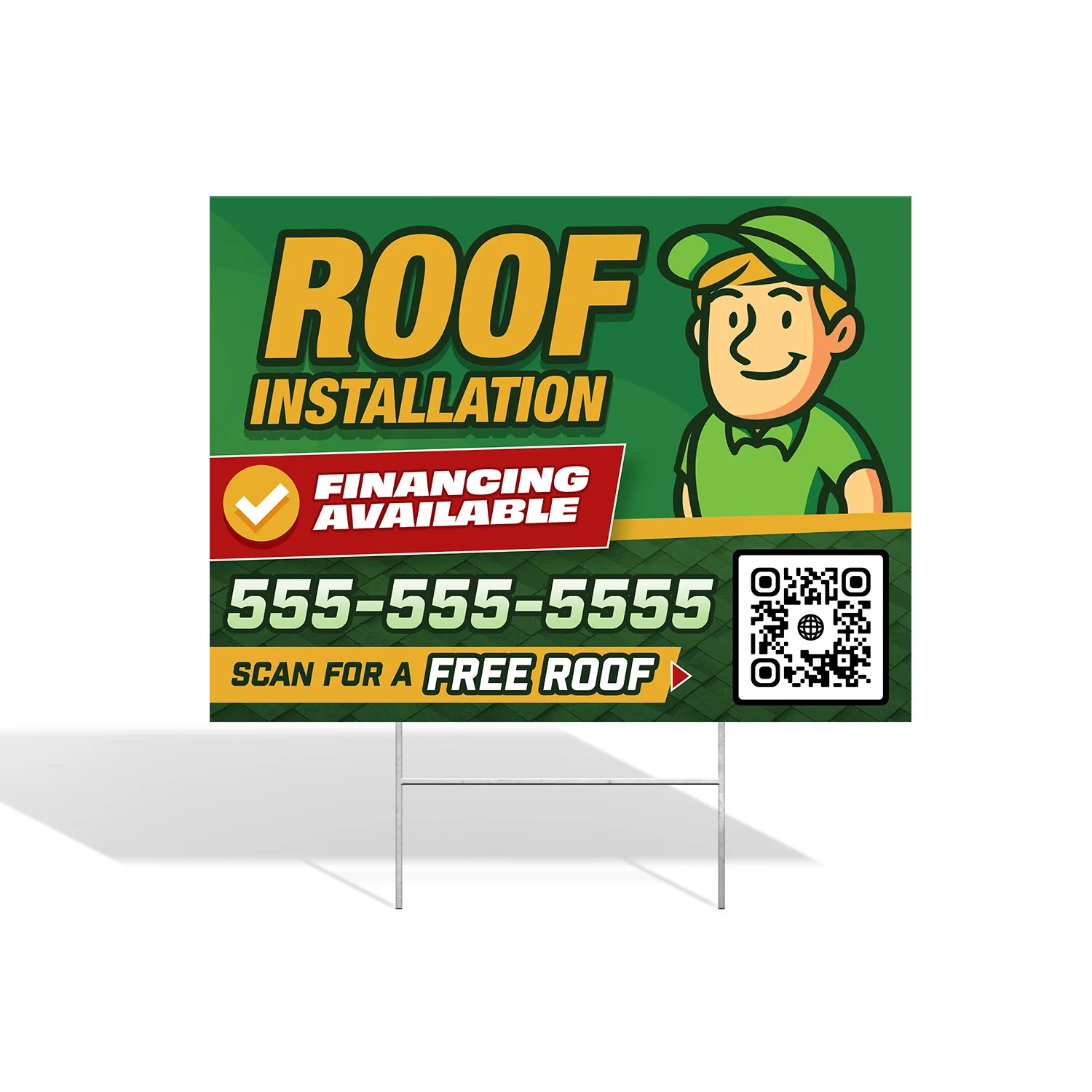 24x18 ROOFING YARD SIGN DEAL | 100 signs for $399 - Image 3